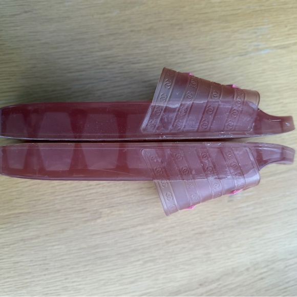 Chanel Jelly Slide Sandals – Pink / Rose – Size 40 - Picture 8 of 9